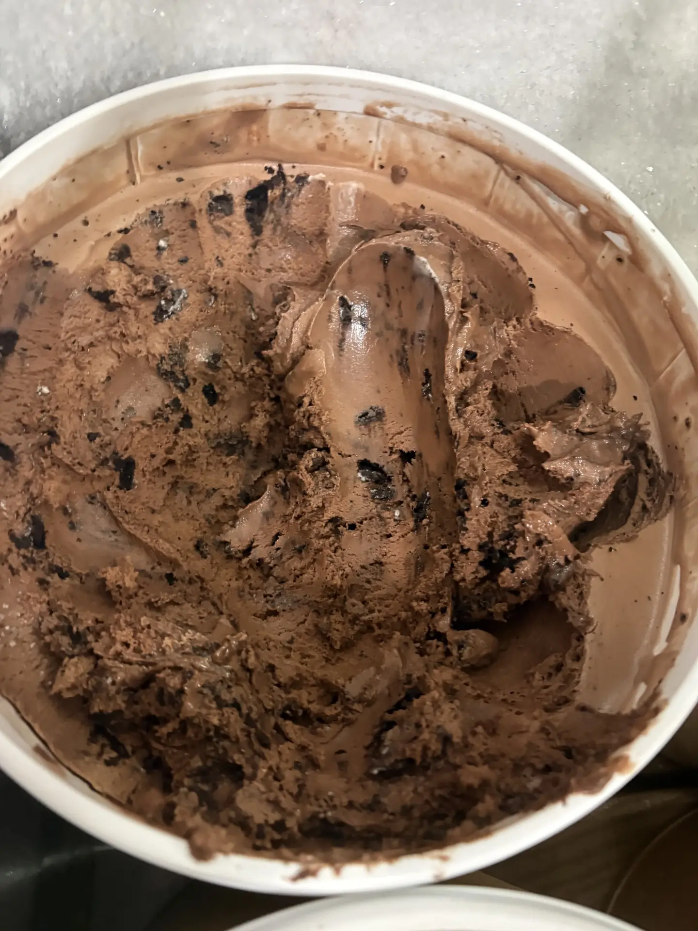 Black Pearl ice cream made on site at Rosa Ice Cream