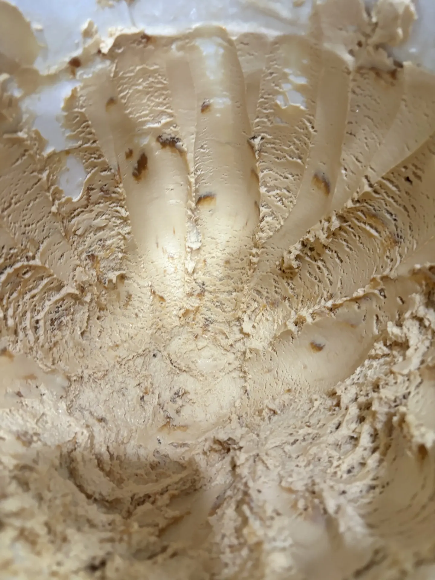 Dulce de Leche ice cream made on site at Rosa Ice Cream